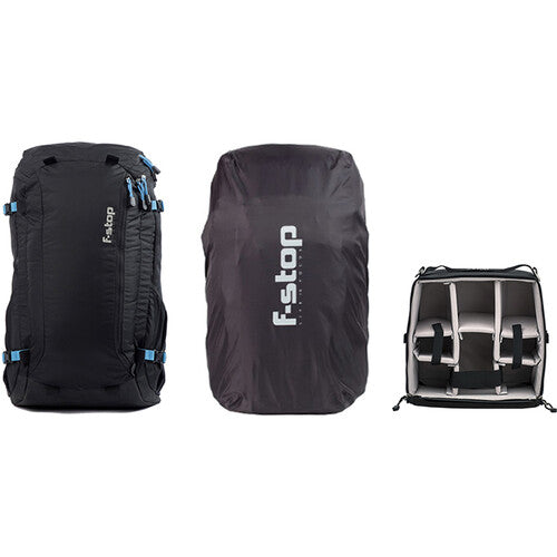 F-Stop Mountain Series Loka UL 37L Backpack Essentials Bundle (Black/Blue)