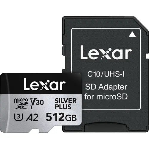 Lexar 512GB Professional SILVER PLUS UHS-I microSDXC Memory Lexar 512GB Professional SILVER PLUS UHS-I microSDXC Memory