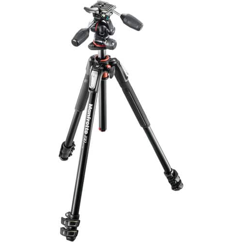 Vidpro Heavy-Duty 56 Aluminum Tripod with 3-Way Pan & Tilt Head and Case