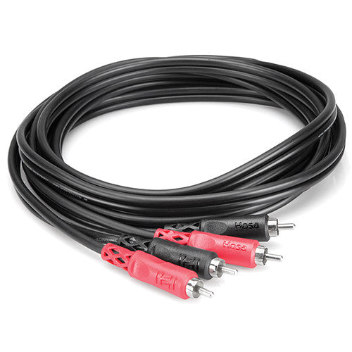 Hosa CRA202 Two Rca Male To Two Rca Male Dual Cable (Nickel ContacTS), 6.5'