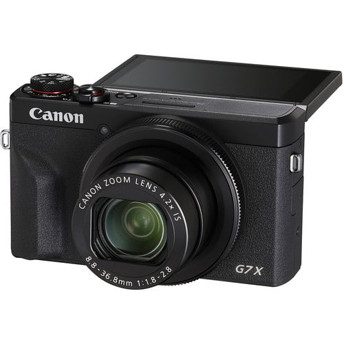 Canon G7XMARKIII, 5X Optical Zoom f/1.8-2.8 24-100mm
