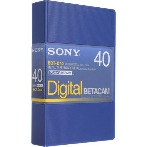 Sony BCTD40 40' Digital Betacam Video Cassette In Album Case.