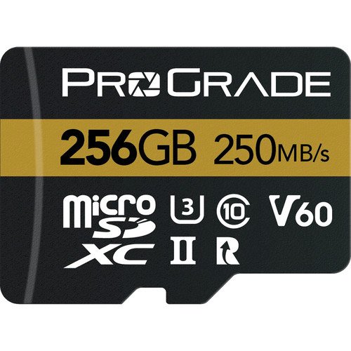 Prograde Digital PGMSD256GBPNA 256GB UHS-II microSDXC Memory Card w/SD