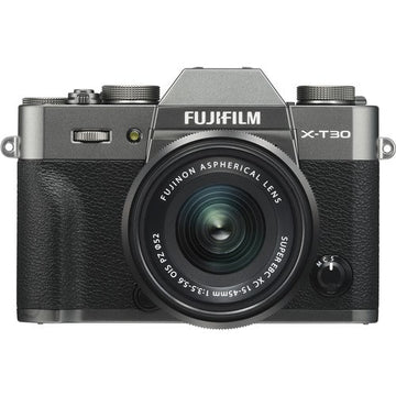 Fujifilm X-T30 Mirrorless Digital Camera with 15-45mm Lens (Charcoal Silver).