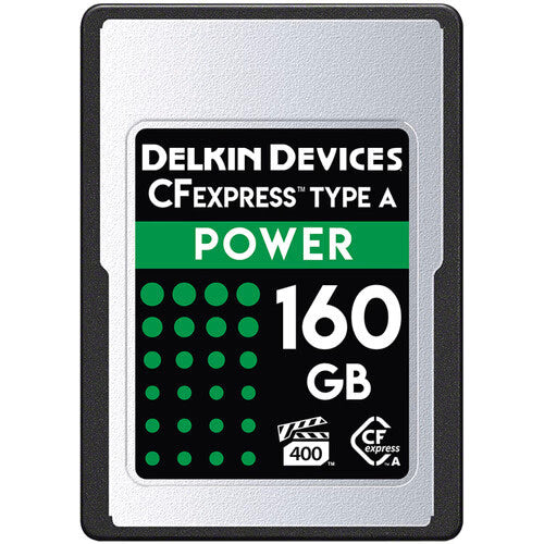 Delkin DCFXAPWR160 160GB POWER CFexpress Type A Memory Card.