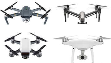 DJI Drones: An overview of Popular DJI drone products dominating the photography market.