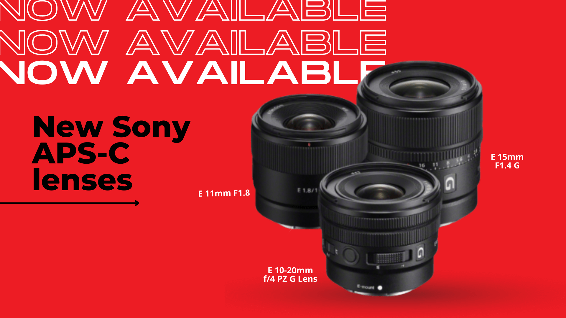 Sony’s 3 New APS-C Wide-Angle Lenses