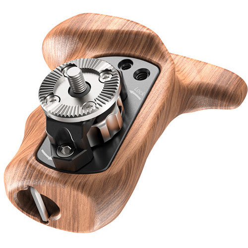 SmallRig 1941B Right-Side Wooden Handgrip with ARRI-Standard Rosette