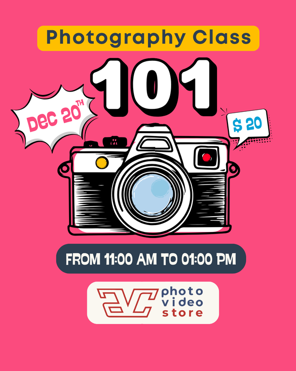 Dec 20th Saturday - 101 Photography Class