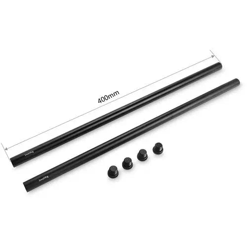 SmallRig 1054 15mm Black Aluminum Alloy Rod (M12-400mm / 16in) (2pcs)