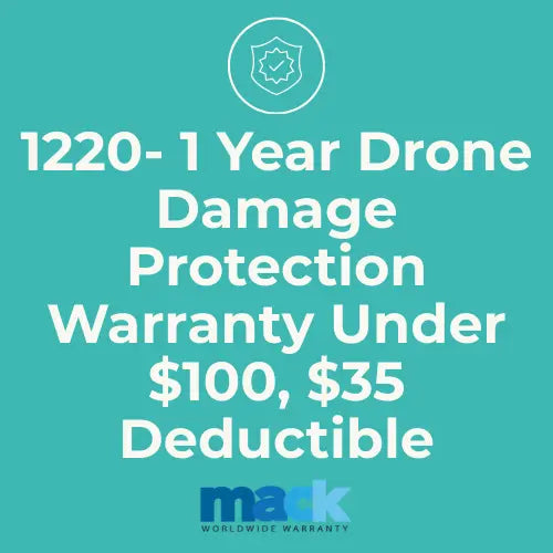 1220 1 Year Drone Damage Protection Warranty Under $100, $35 Deductible - AVC photo video store