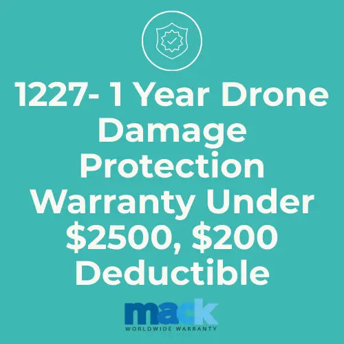 1227 1 Year Drone Damage Protection Warranty Under $2500, $200 Deductible - AVC photo video store