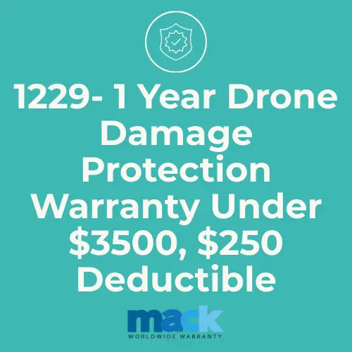 1229 1 Year Drone Damage Protection Warranty Under $3500, $250 Deductible - AVC photo video store