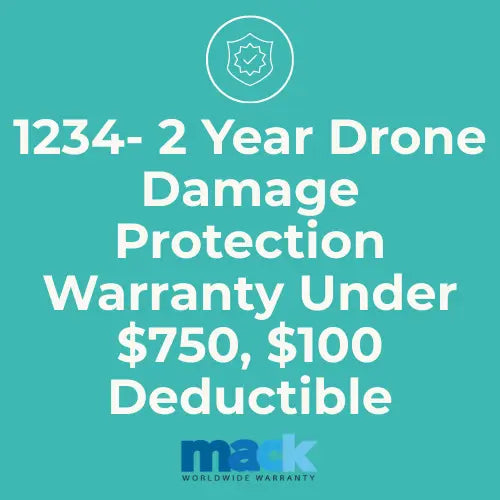 1234 2 Year Drone Damage Protection Warranty Under $750, $100 Deductible - AVC photo video store