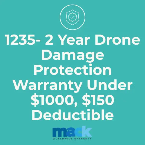 1235 2 Year Drone Damage Protection Warranty Under $1000, $150 Deductible - AVC photo video store