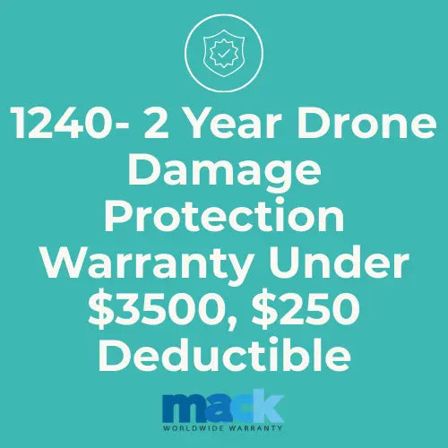 1240 2 Year Drone Damage Protection Warranty Under $3500, $250 Deductible - AVC photo video store