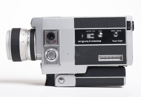 Argus Model 708 Super 8 Film Camera w/8-64mm Lens, Used
