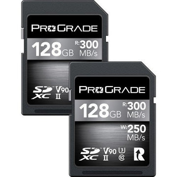 ProGrade Digital 128GB UHS-II SDXC Memory Card (2-Pack)