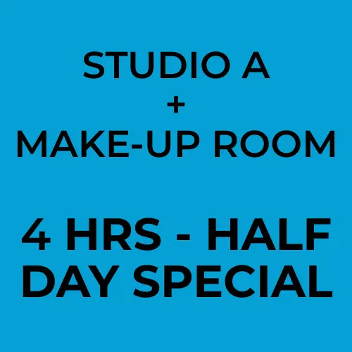 Studio A Rental Service - Half Day Special (4hrs) - AVC photo video store