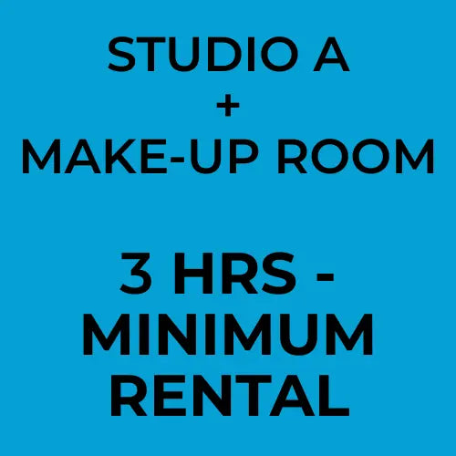 Studio A Rental Service -  Minimum Rental (3 hrs) - AVC photo video store