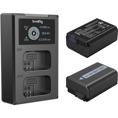 SmallRig 3818 NP-FW50 Camera Battery and Charger Kit