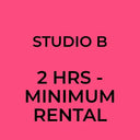 Studio B Rental Service - Minimum Rental (2 hrs) - AVC photo video store
