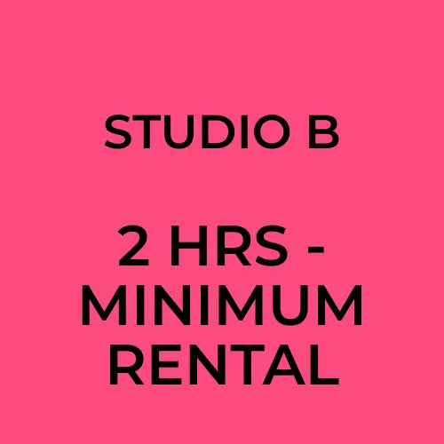 Studio B Rental Service - Minimum Rental (2 hrs) - AVC photo video store