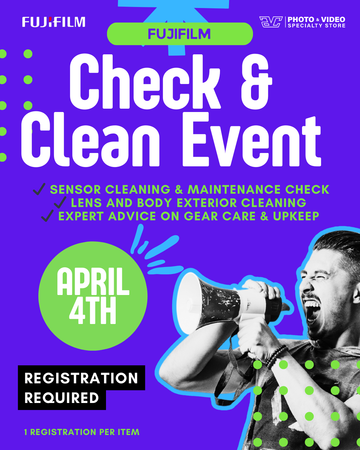 April 4th Friday - Fujifilm Check & Clean Event