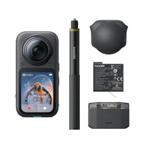 Insta360 X6 360º 8K Camera Essentials Bundle, Midnight Black