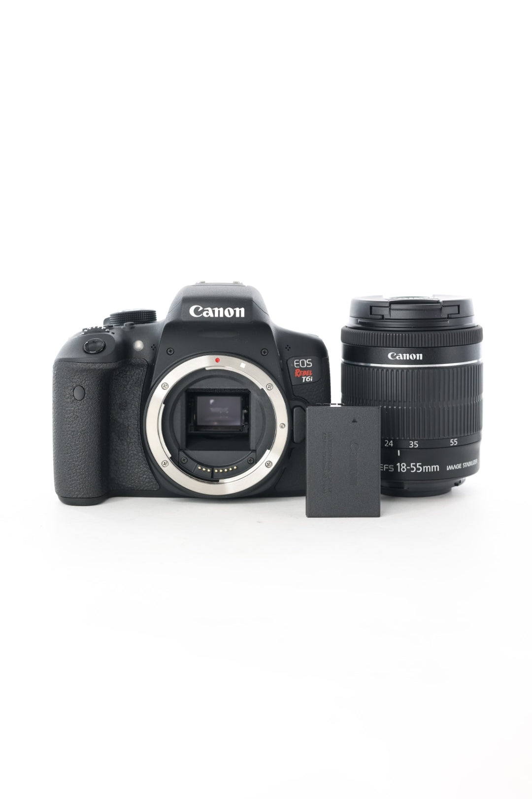 Canon EOSREBELT6i/23439 EOS T6i + EF-S 18-55mm f/3.5-5.6 IS STM, Used