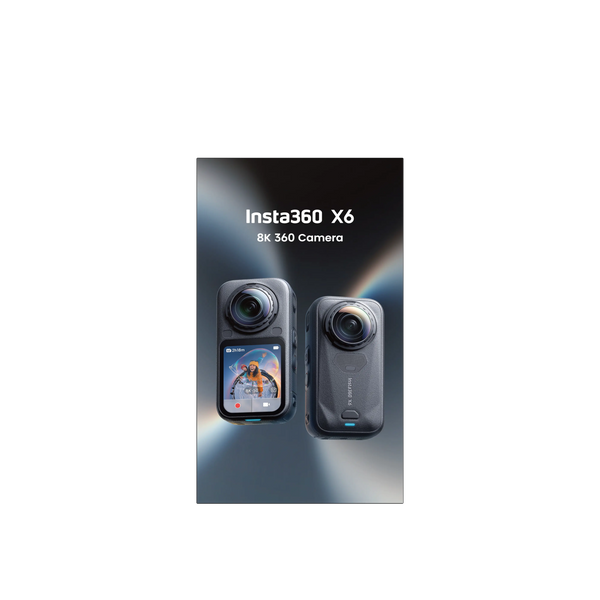 Insta360 X6 360º 8K Camera Standard Bundle, Midnight Black
