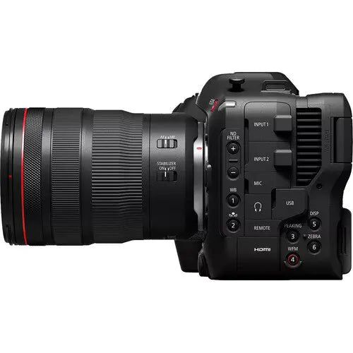 Kit de câmera de cinema Canon EOS C70 com lente RF 24-70 mm f/2.8 