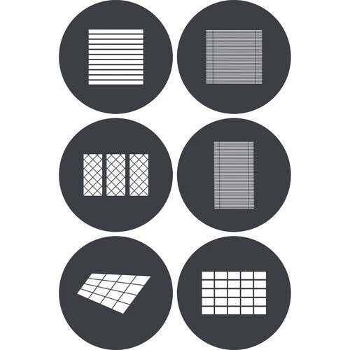 Conjunto de gobos Godox GPGS4 para suporte de holofote MG1200Bi (pacote com 6) 