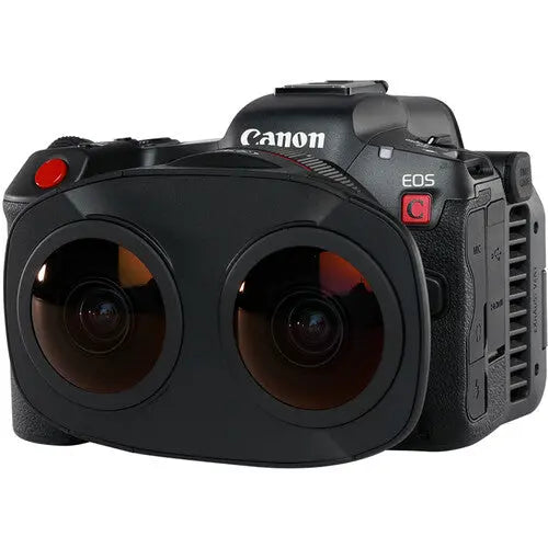 Kit de creación de realidad virtual Canon EOS R5C con lente ojo de pez dual RF 5,2 mm f/2,8