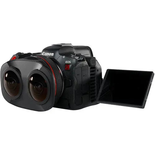 Kit de creación de realidad virtual Canon EOS R5C con lente ojo de pez dual RF 5,2 mm f/2,8