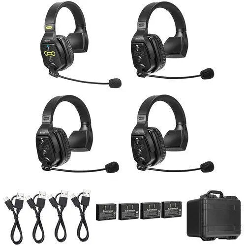 Saramonic WiTalk-WT4S 4-Person Full-Duplex Wireless Single-Ear Headset Intercom System (1.9 GHz) - AVC photo video store