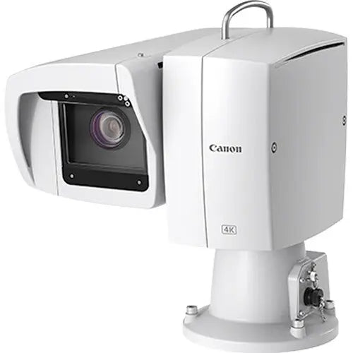 Câmera Canon CR-X500 4K PTZ para ambientes externos com zoom óptico de 15x (branca)
