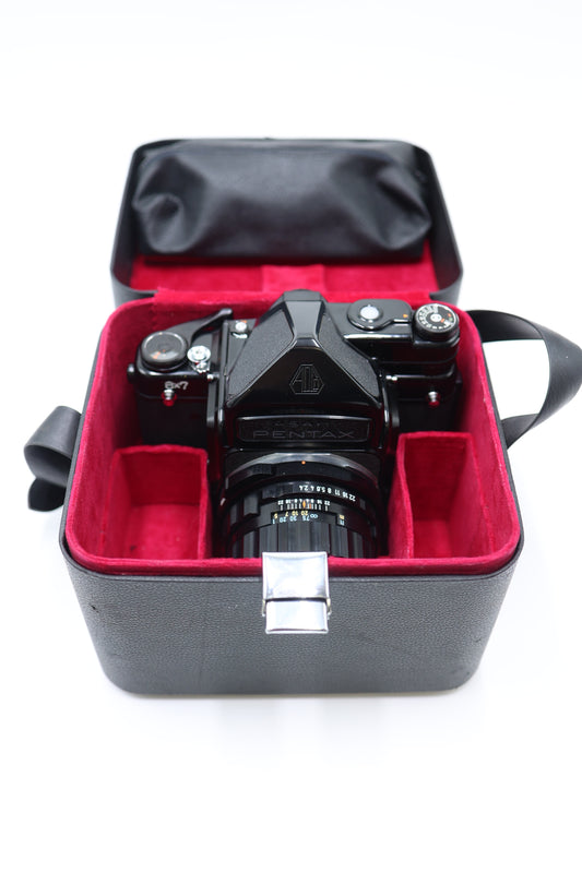 Pentax Asahi6x7/560079 6x7 Film Camera + Takumar 105mm f/2.4 w/case, Used