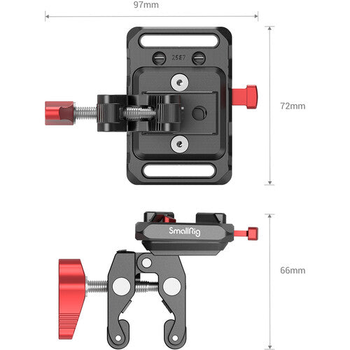 SmallRig 2989 Mini V-Lock Battery Plate with Claw-Shaped Clamp