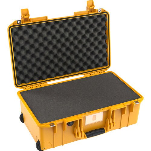 Pelican 1535AirWF Wheeled Carry-On Hard Case with Foam Insert (Yellow)