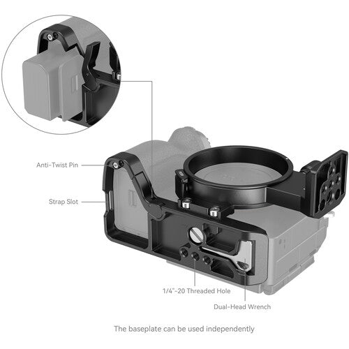 SmallRig 4148 Rotatable Horizontal-to-Vertical Mount Plate Kit for Sony Alpha 7R V / Alpha 7 IV / Alpha 7S III / Alpha 7R IV