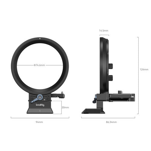 SmallRig 4300 Rotatable Horizontal-to-Vertical Mount Plate Kit for Select Canon R-Series Cameras