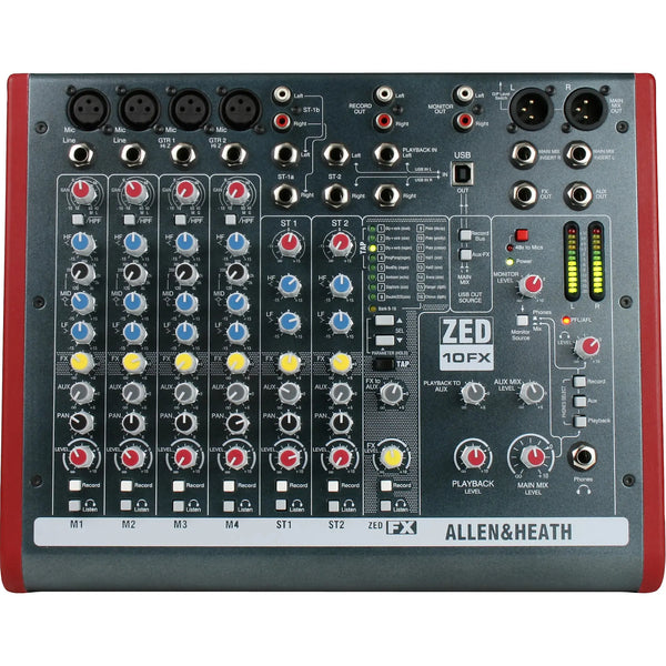 Allen &amp; Heath ZED6010FX - Mezclador de 6 canales con efectos digitales y conectividad USB
