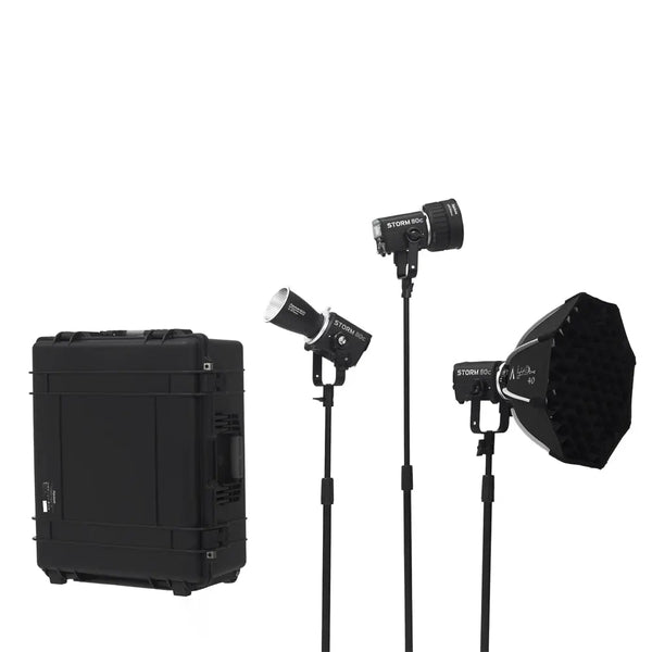 Aputure STORM 80c 3-Light Kit - AVC photo video store