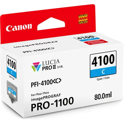 Canon PFI4100 Pigment Ink Tank (80ml) F/PRO1100 - AVC photo video store