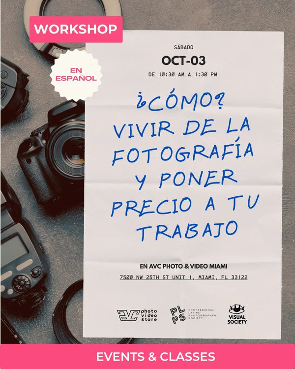 Oct 3rd, Saturday - ¿Cómo vivir de la fotografía y poner precio a tu trabajo?