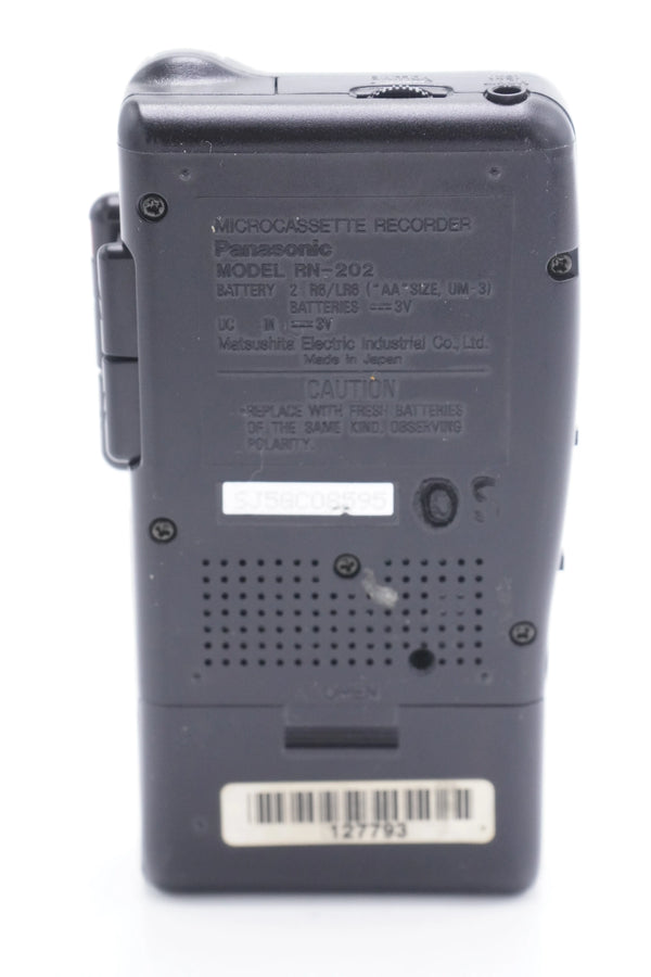 Panasonic RN-202-08595 MicroCassette Voice Recorder 2 Speed Handheld Dictaphone, Used (For Parts) - AVC photo video store