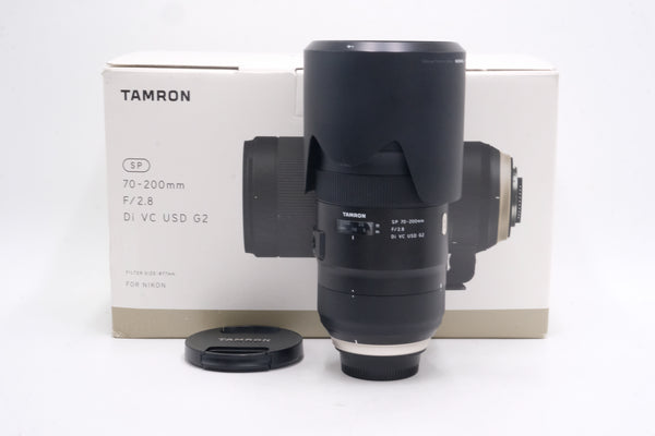 TAMRON SP70200F28-64532 SP 70-200mm f/2.8 Di VC USD G2 Lens F/Nikon F-mount, Used