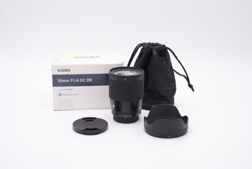 Sigma 16DCDN/1.4/MFT/52647945 16mm f/1.4 DC DN Contemporary Lens F/MFT Mount (Micro Four Thirds), Used