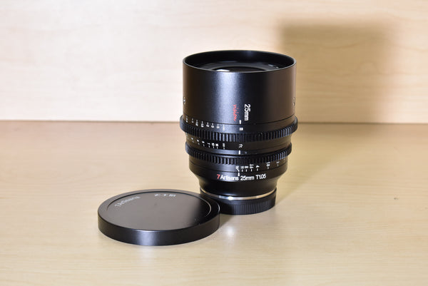 7Artisans 25T105-S-00022 25mm T1.05 Vision Cine Lens (E Mount, Feet/Meters), Used